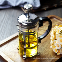 Heat-Resistant Glass tea Kettle , Stainless Steel Plunger